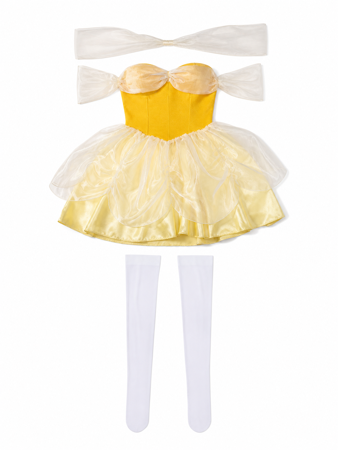 Carnival Costume with a Full Skirt and Crown