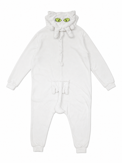 Hooded Kigurumi with Tail, Cat Costume