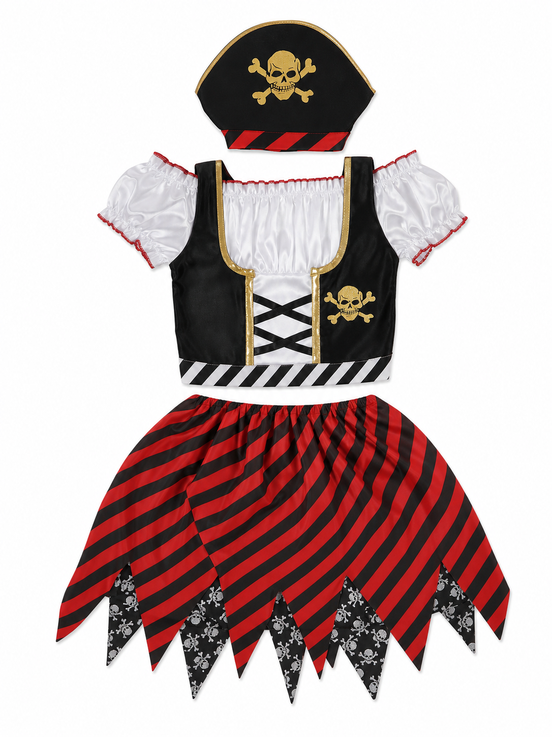 Pirate Dress Costume with Hat