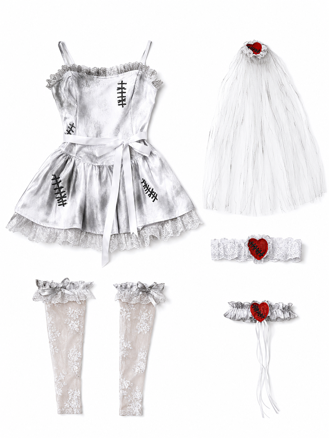 Gothic Lace Halloween Costume Dress
