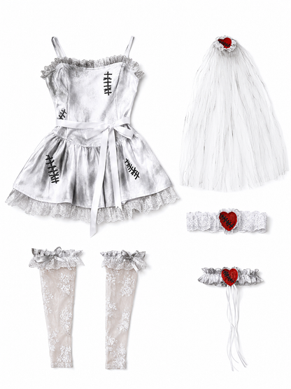 Gothic Lace Halloween Costume Dress