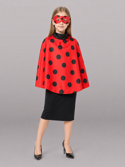 Polka Dot Carnival Jumpsuit Costume with Mask