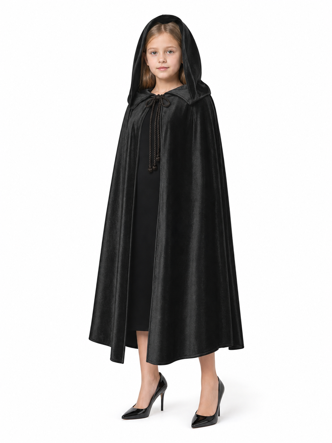 Black Hooded Costume Cape, Cosplay