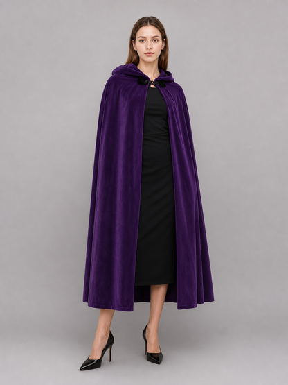 Purple Costume Cloak with Hood