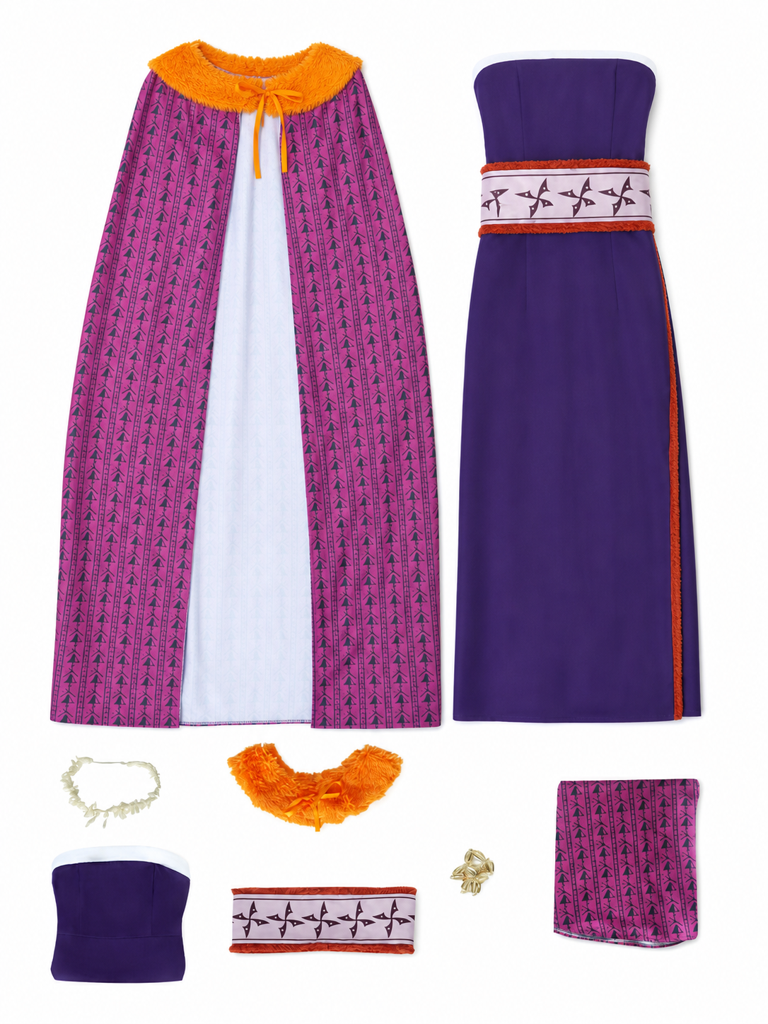 Matangi Cosplay Costume: Dress and Cape