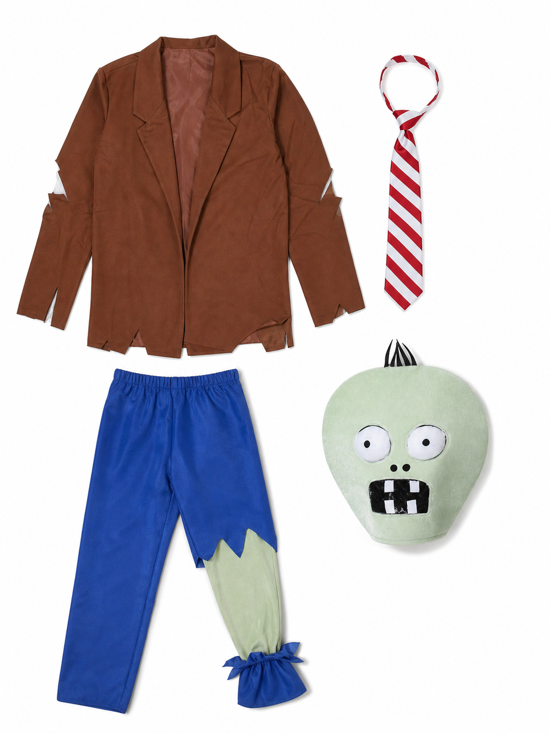 Zombie costume with mask for Halloween and cosplay