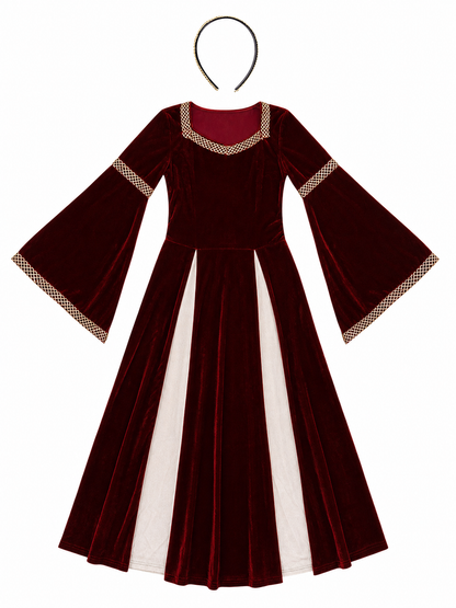 Medieval-Style Costume Dress with Sleeves