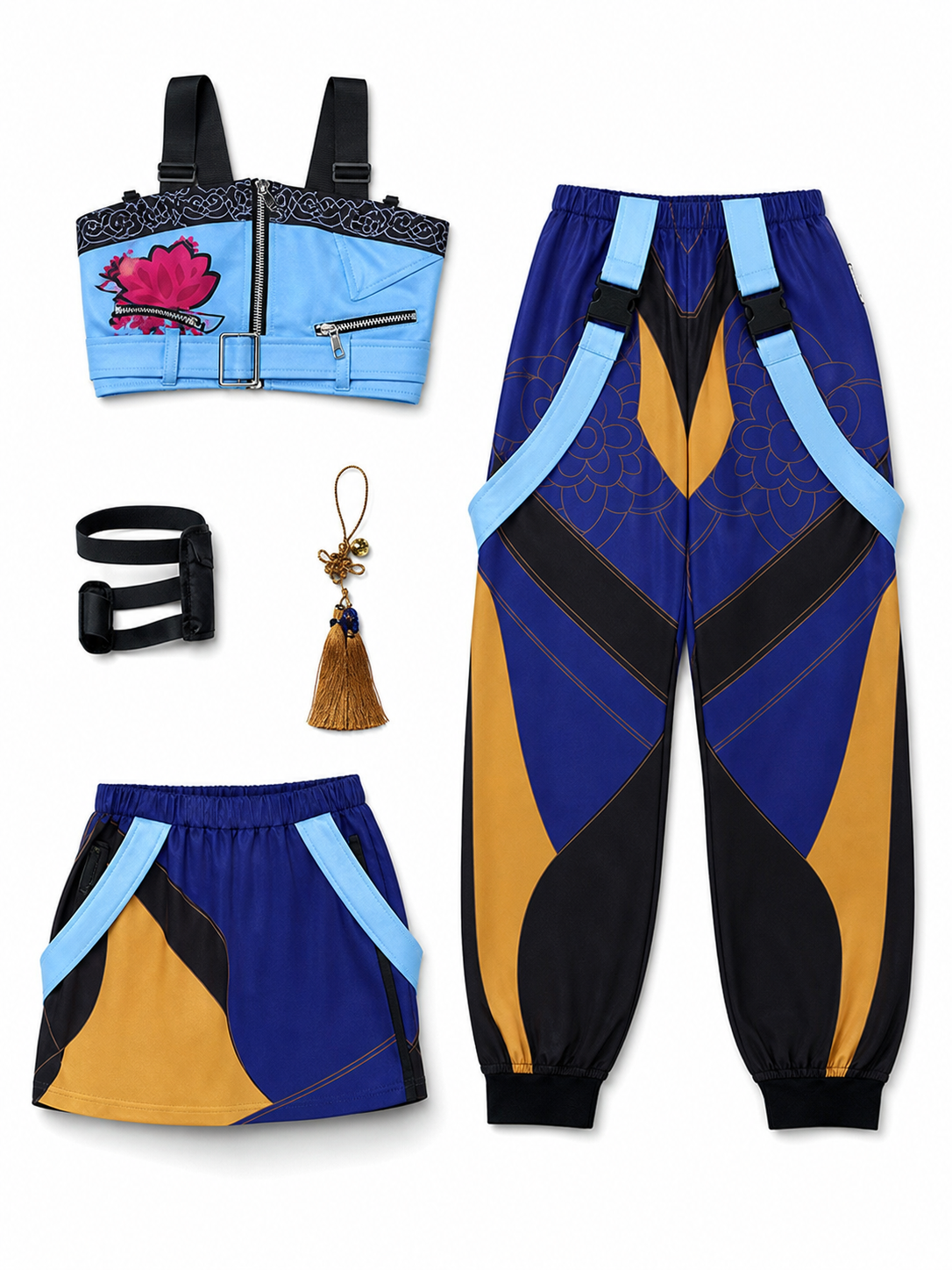 Demon Hunter cosplay costume with accessories