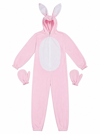 One-piece Bunny Costume with Hood and Ears