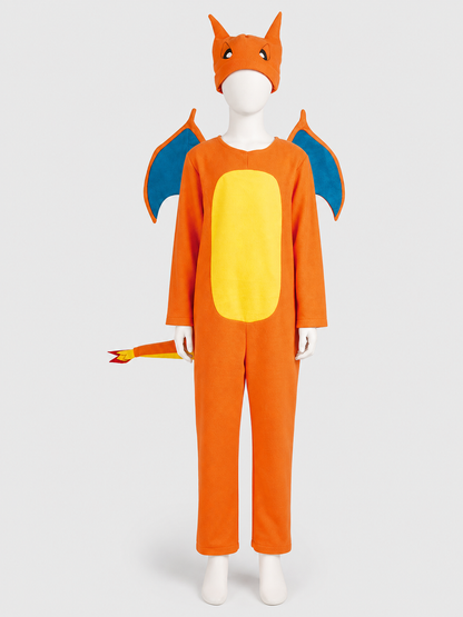 Charizard Cosplay Jumpsuit with Wings and Tail