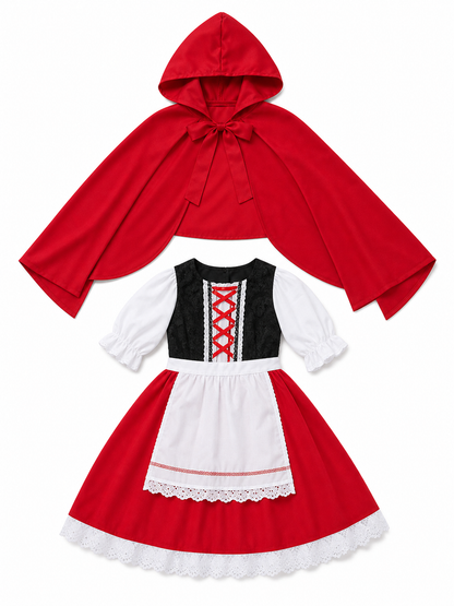 Little Red Riding Hood Carnival Costume with Hood