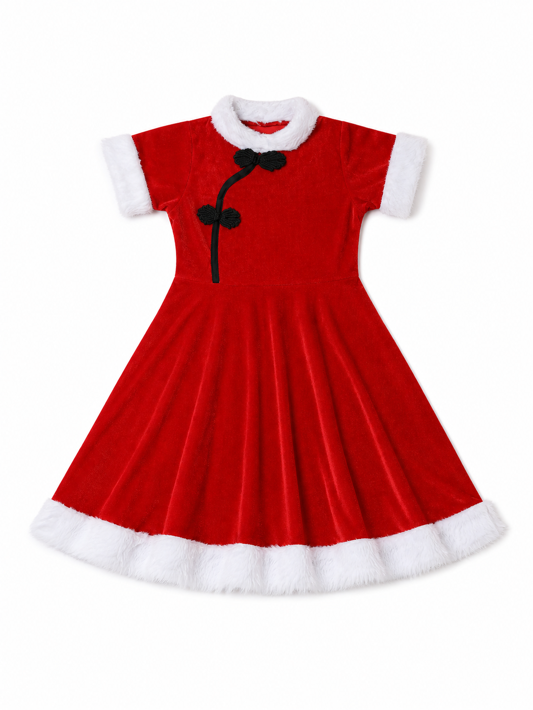 Children's Red Chinese-Style Holiday Dress
