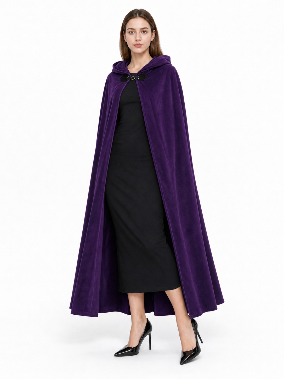 Purple Costume Cloak with Hood