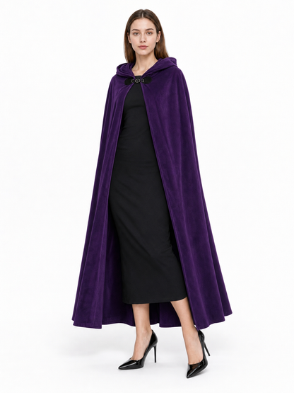 Purple Costume Cloak with Hood