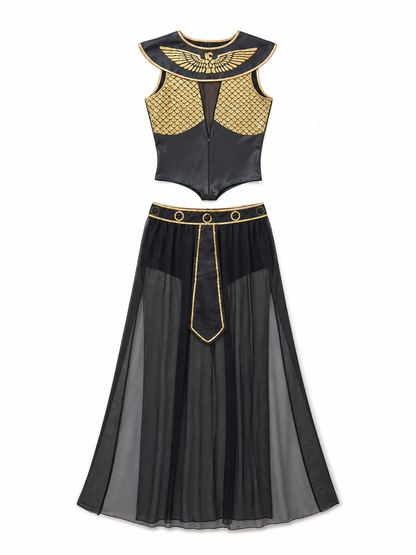 Cleopatra Cosplay Costume, Black and Gold