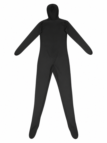 Full-Body Black Invisibility Costume for Cosplay and Stage Performances
