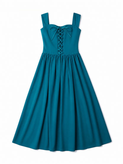 Medieval Strappy Lace-Up Dress