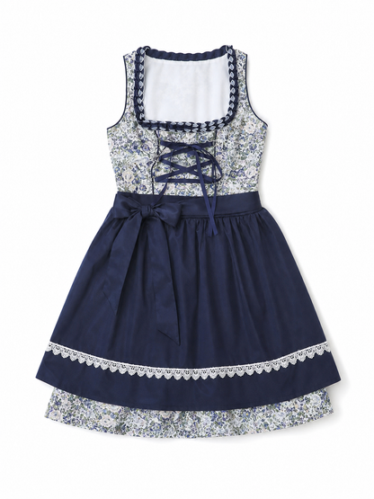 Folk Dress in Bavarian Style with Apron