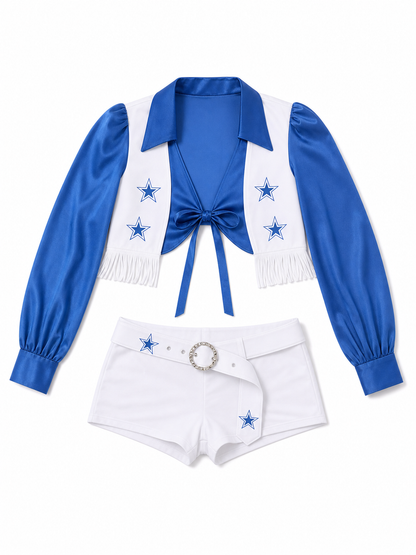 Stage Costume: Cropped Jacket, Top, and Shorts