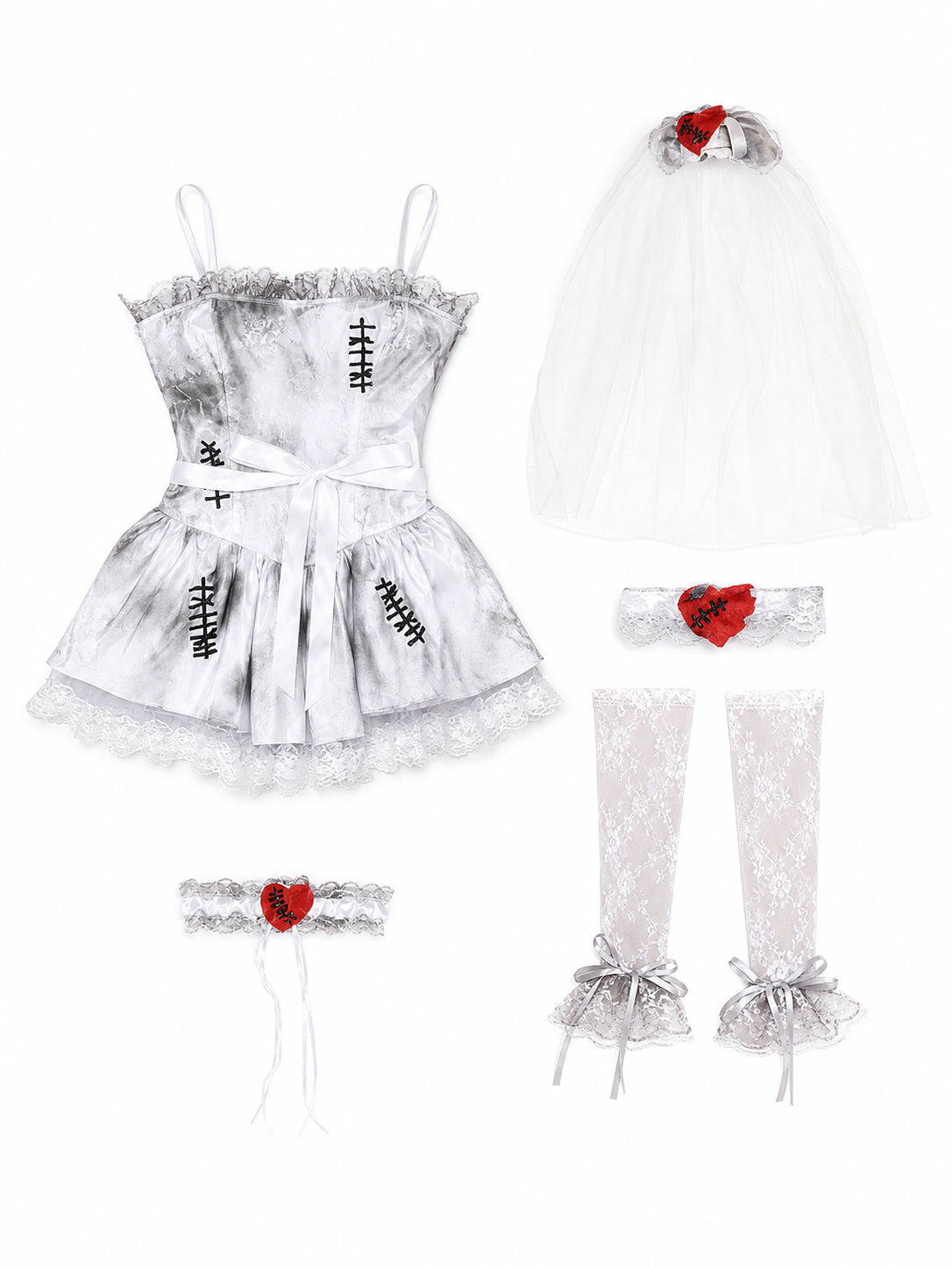Gothic Lace Halloween Costume Dress