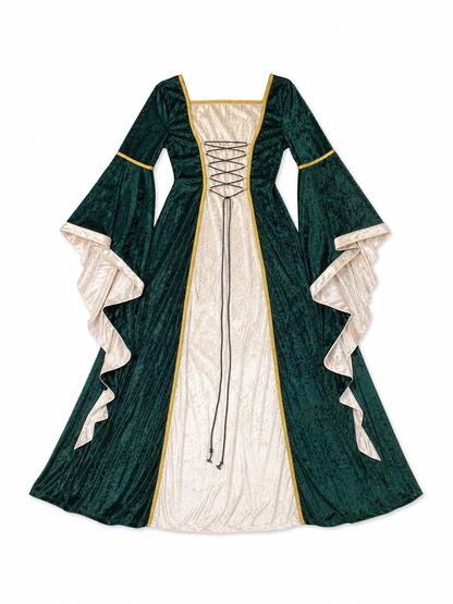 Medieval Renaissance-Style Dress with Train