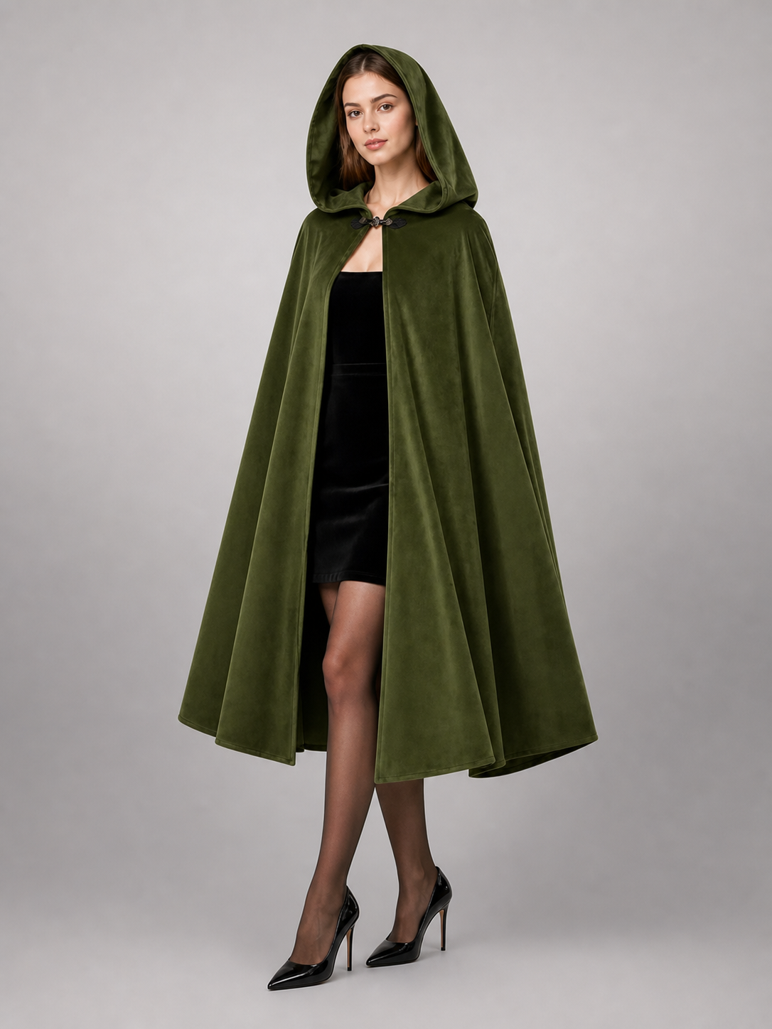 Green Hooded Carnival Cloak, Theatrical