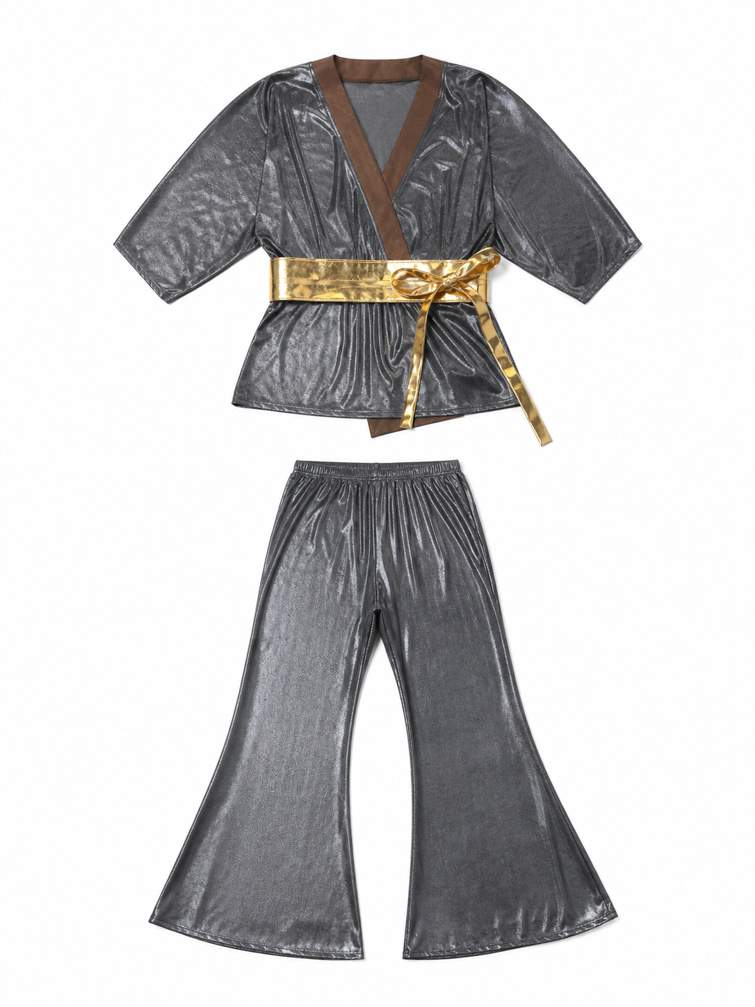 1970s Retro Disco Costume: Top, Pants, and Belt