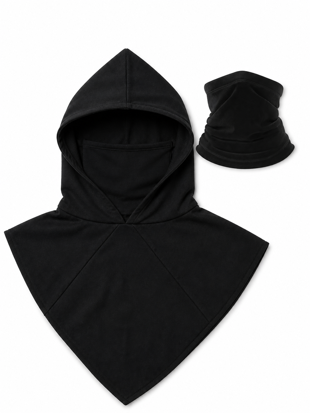 Black Carnival Cloak with Hood and Mask included items 6