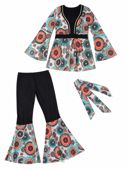 Retro 60s–70s disco costume with pants