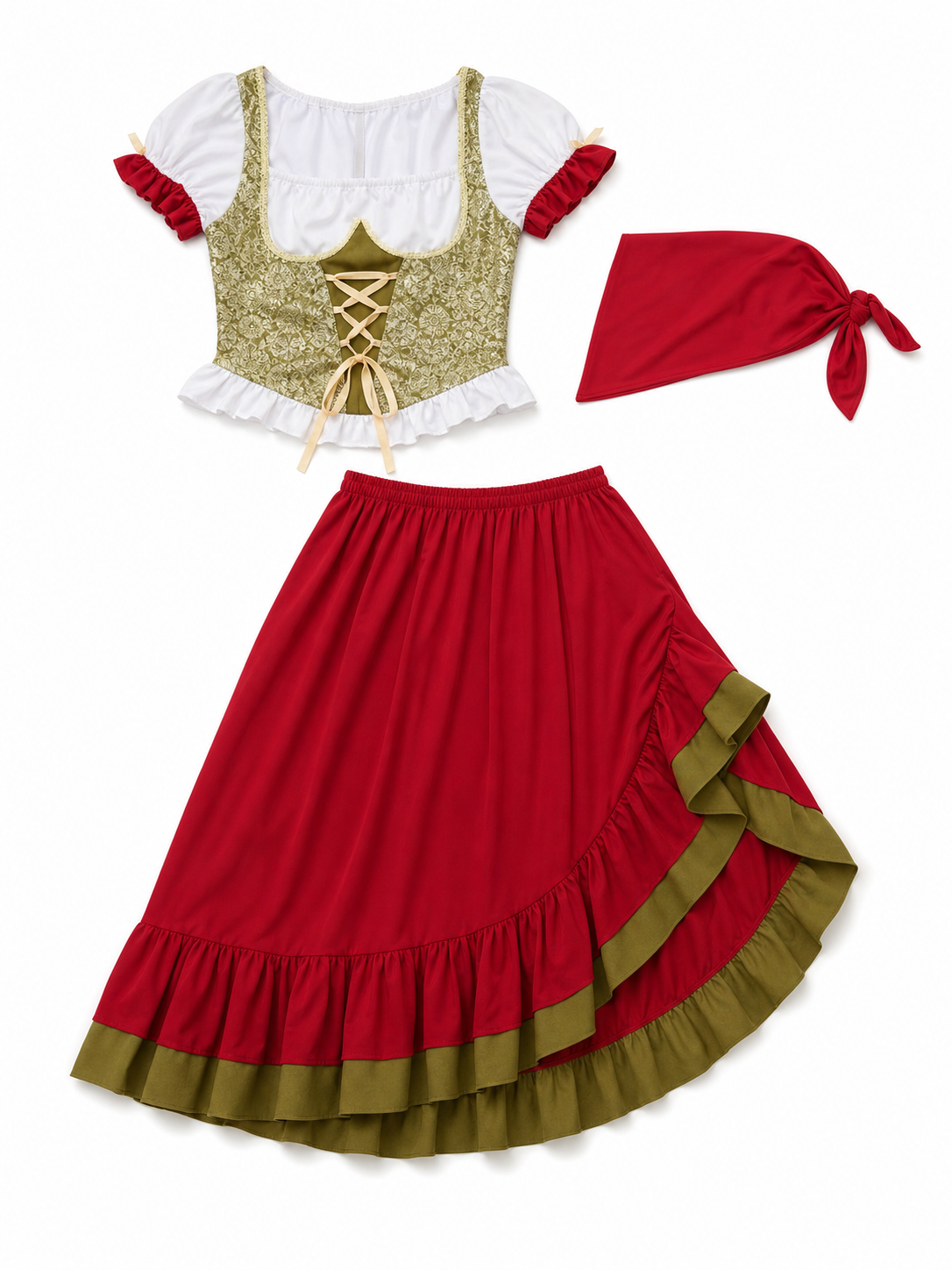 Bavarian-Style Carnival Dress for Oktoberfest