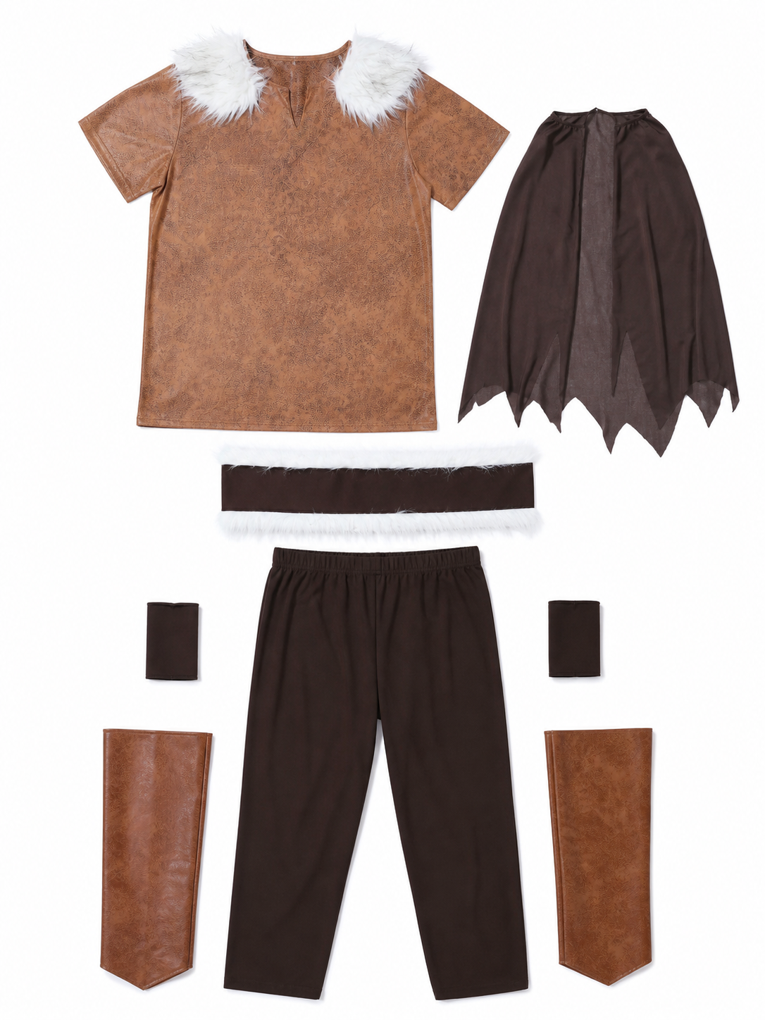 Medieval Costume with Cloak, Belt, and Boots