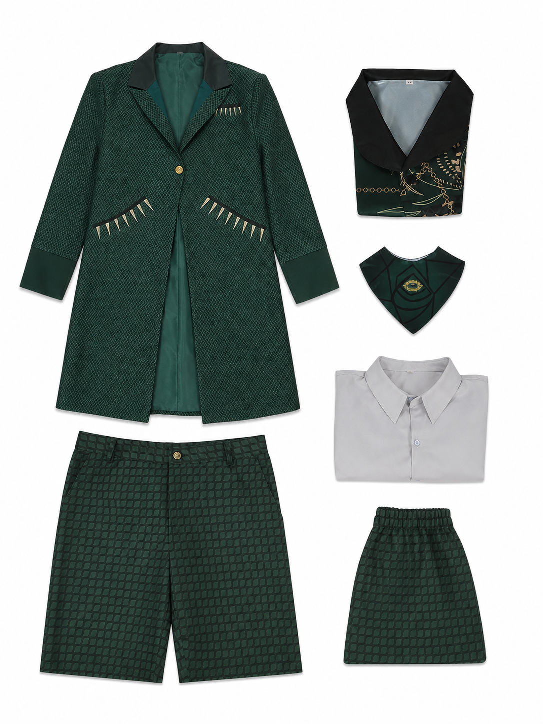 The Wizard of Oz Cosplay Costume, Green Set