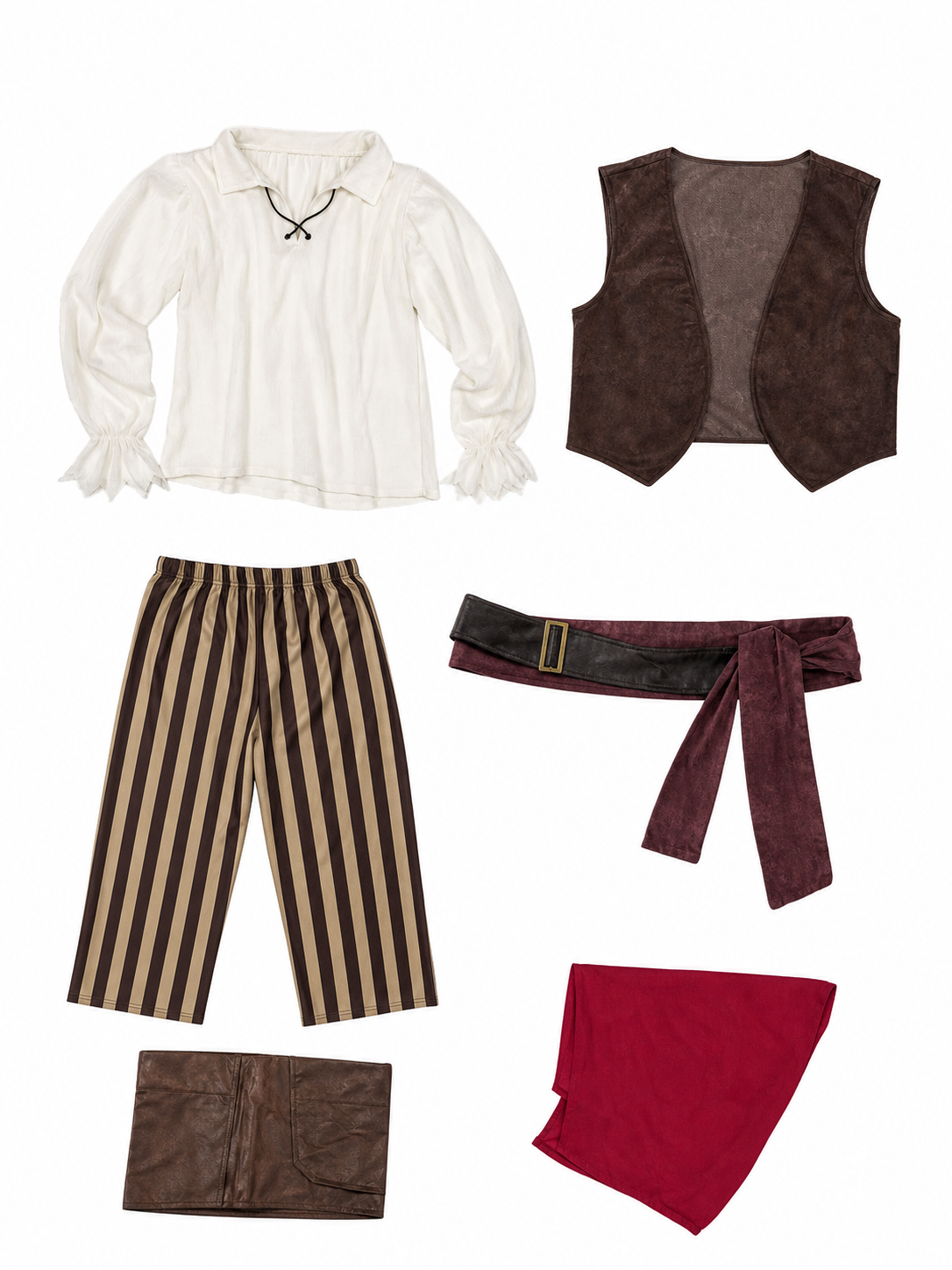 Pirate Costume for Cosplay, Carnival, and Stage