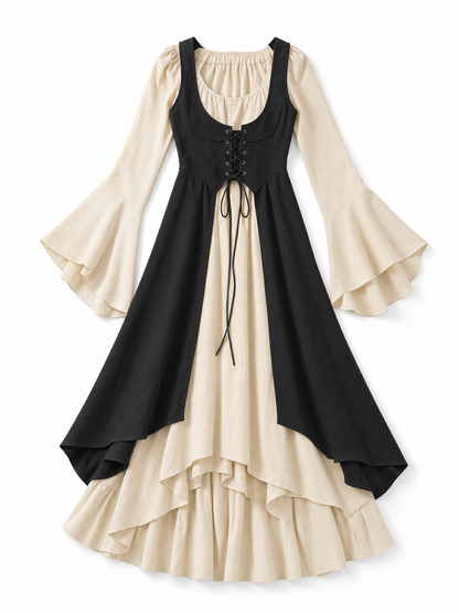 Black Medieval-Style Overdress