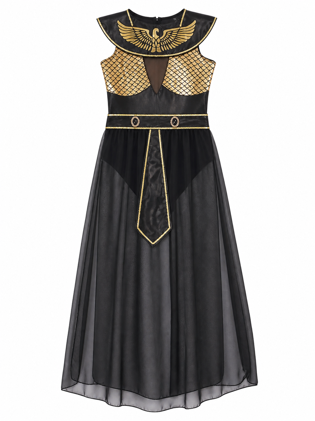 Cleopatra Costume, Long Dress included items