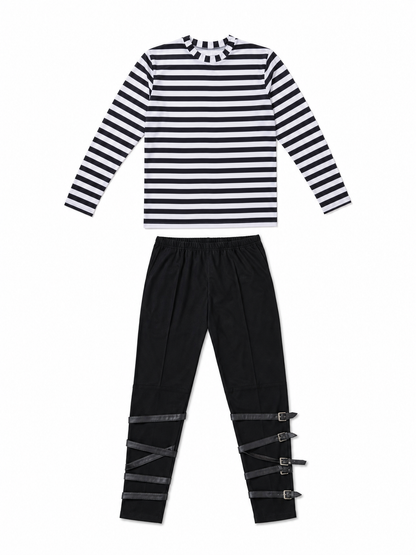 Black-and-White Striped Thief Costume