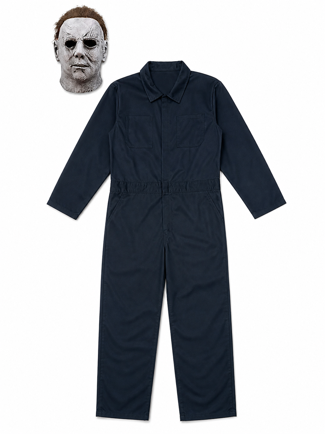 Myers Costume with Mask, Cosplay Jumpsuit