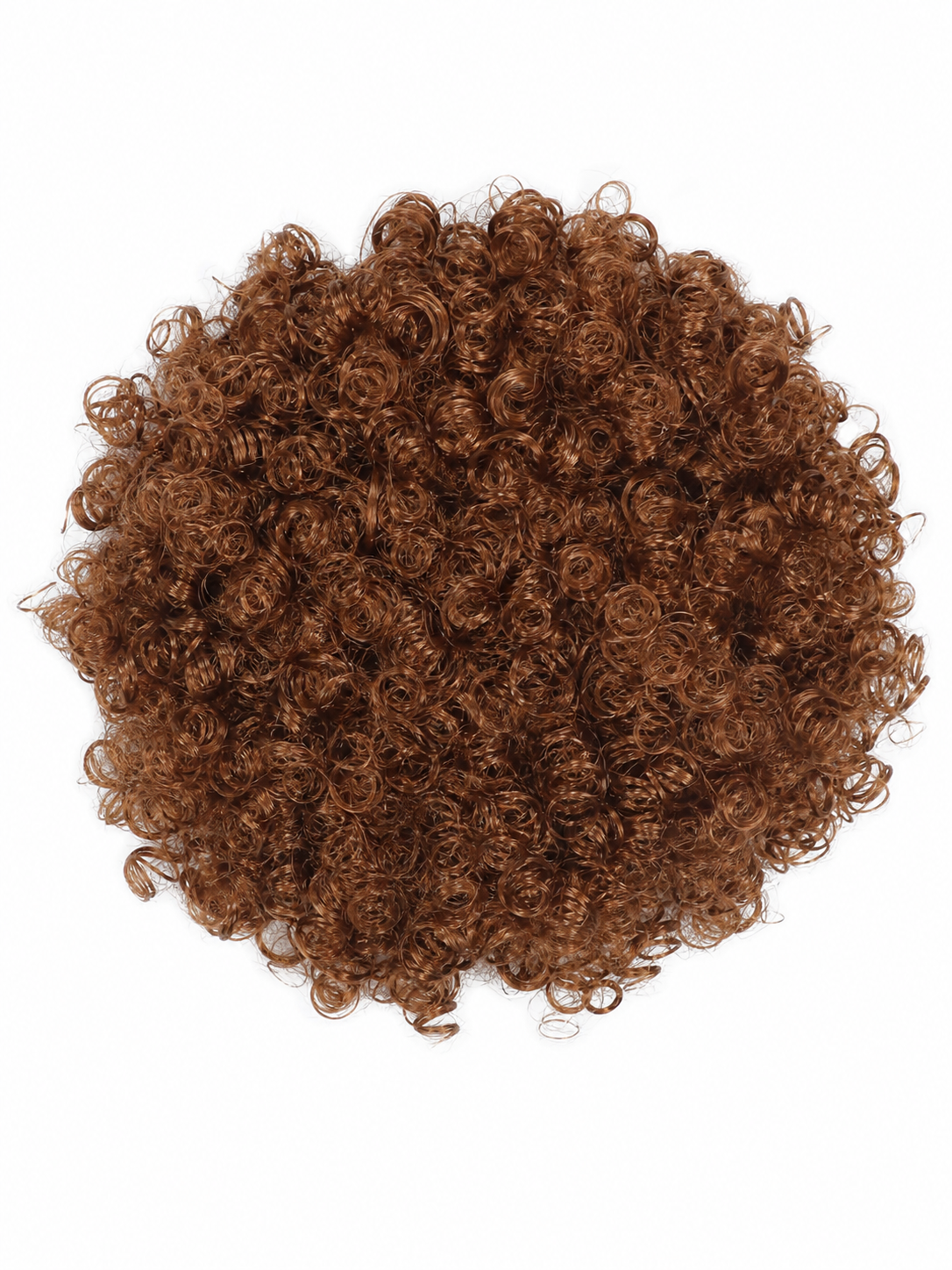 Brown Short Wig with Small, Full Curls