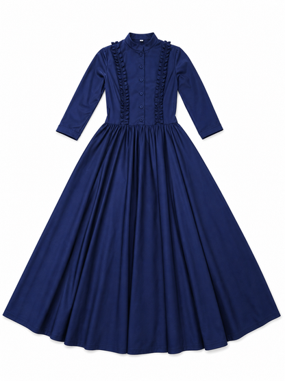 Gothic Victorian High-Neck Dress