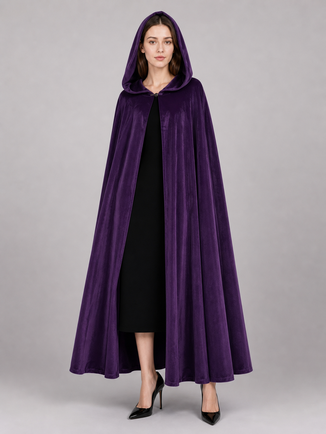 Purple Carnival Cloak with Hood