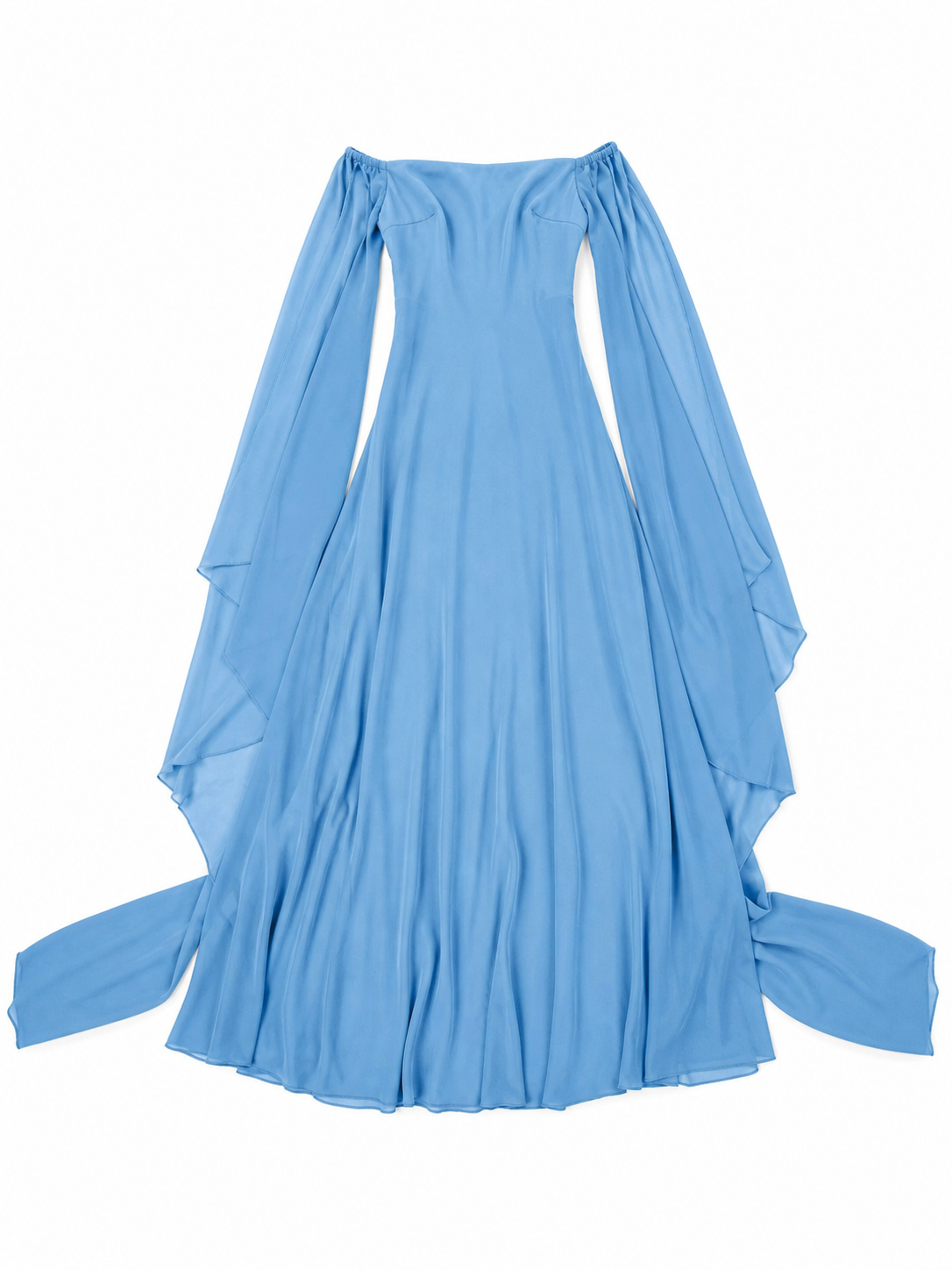 Long Light Blue Dress for Cosplay
