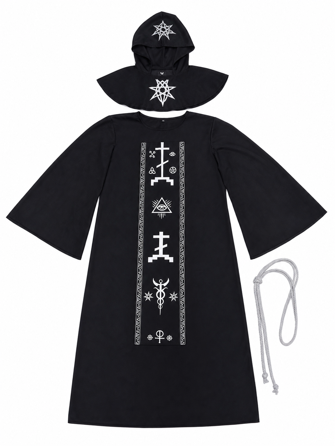Hooded Wizard Costume, Cosplay Robe