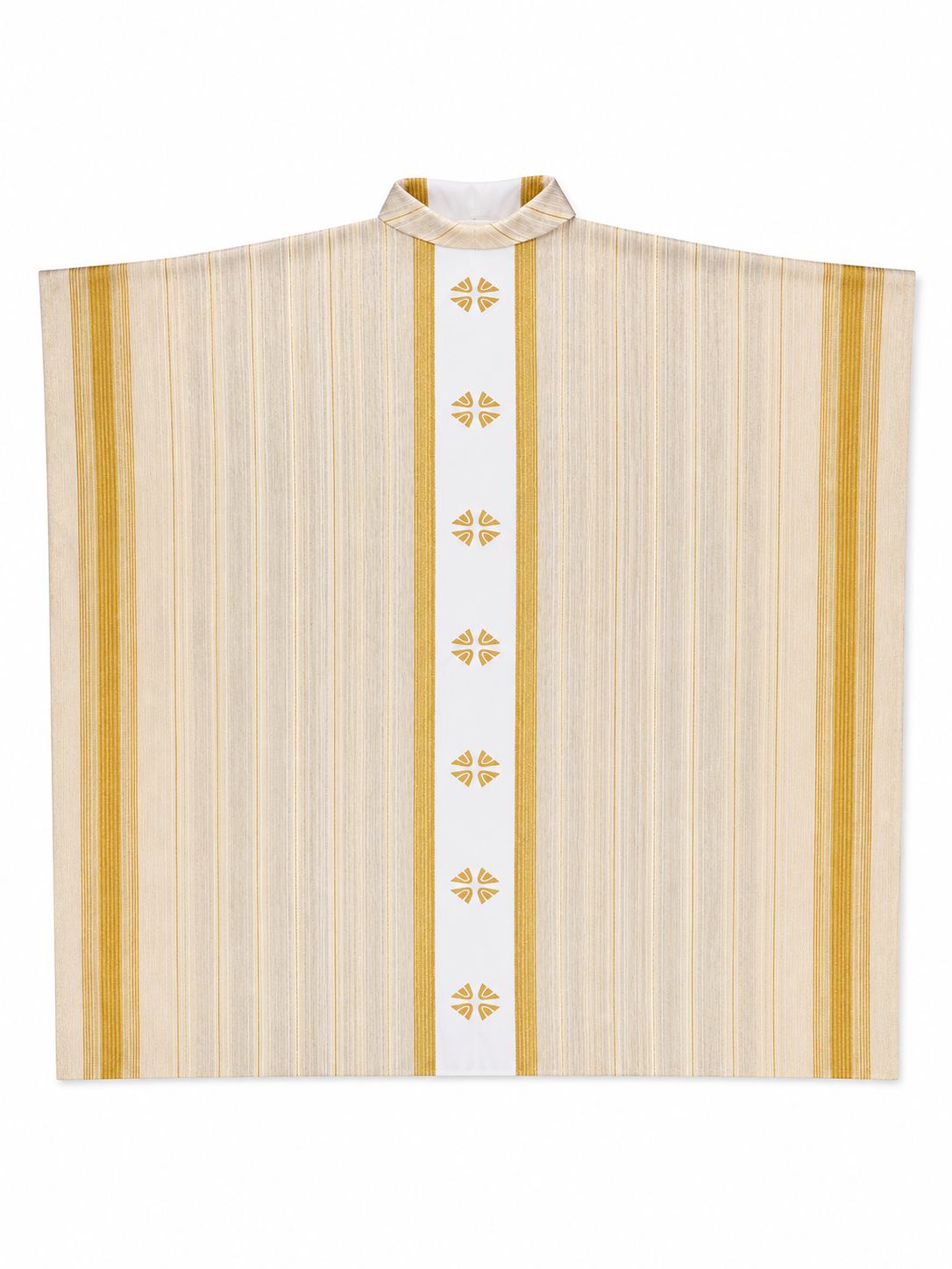 Liturgical Vestment with Collar and Gold Ornament