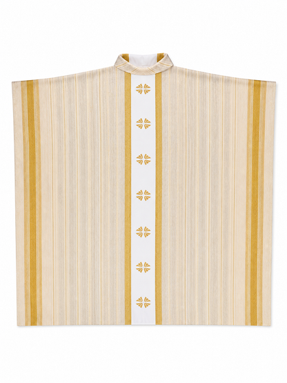 Liturgical Vestment with Collar and Gold Ornament