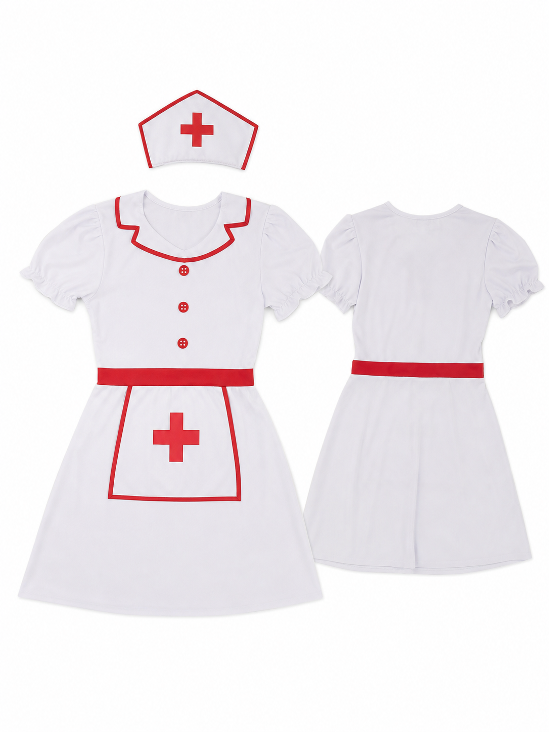 Nurse Costume, Dress and Hat for Halloween included items