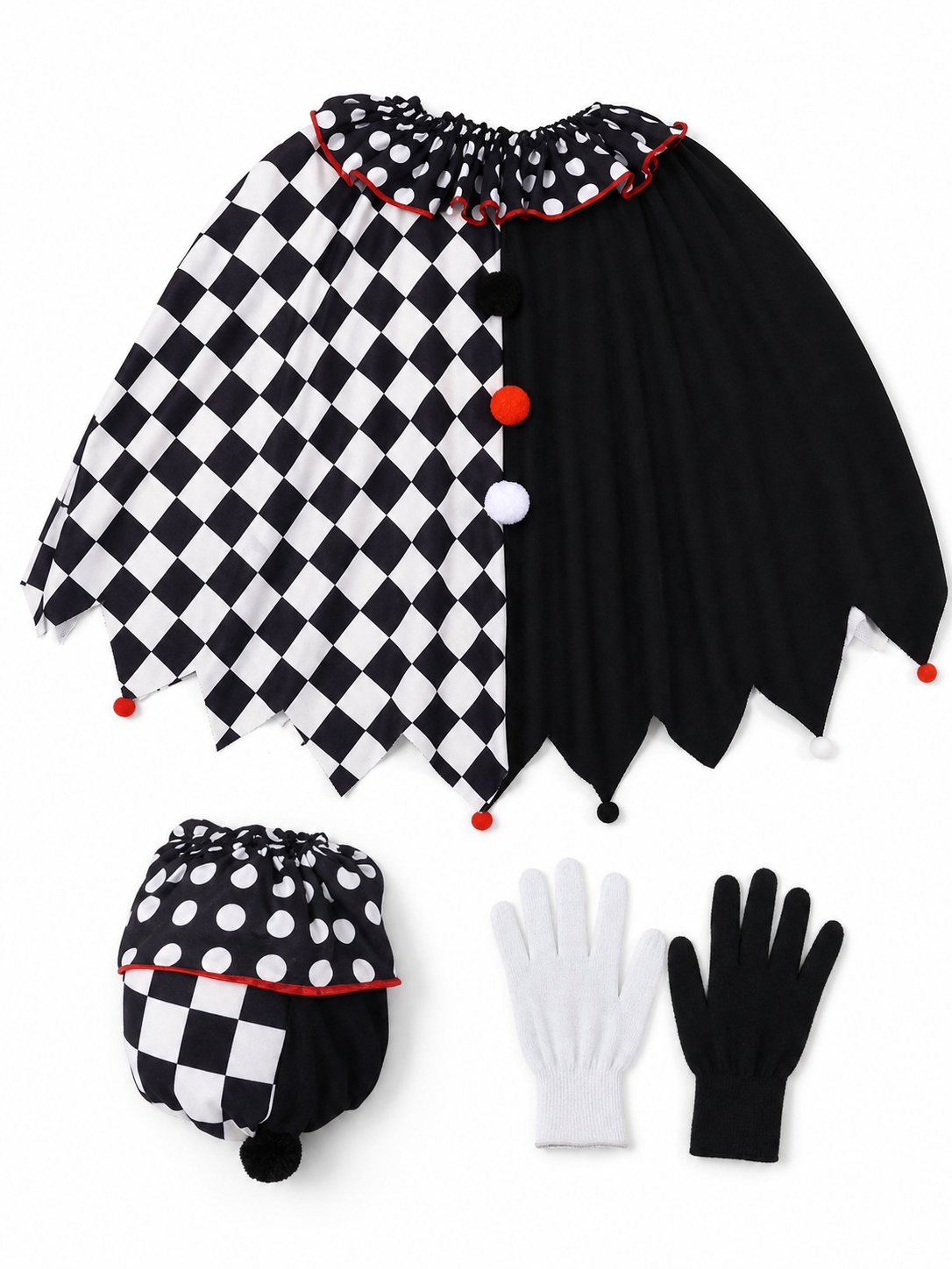 Plaid Theatrical Cosplay Cape Costume