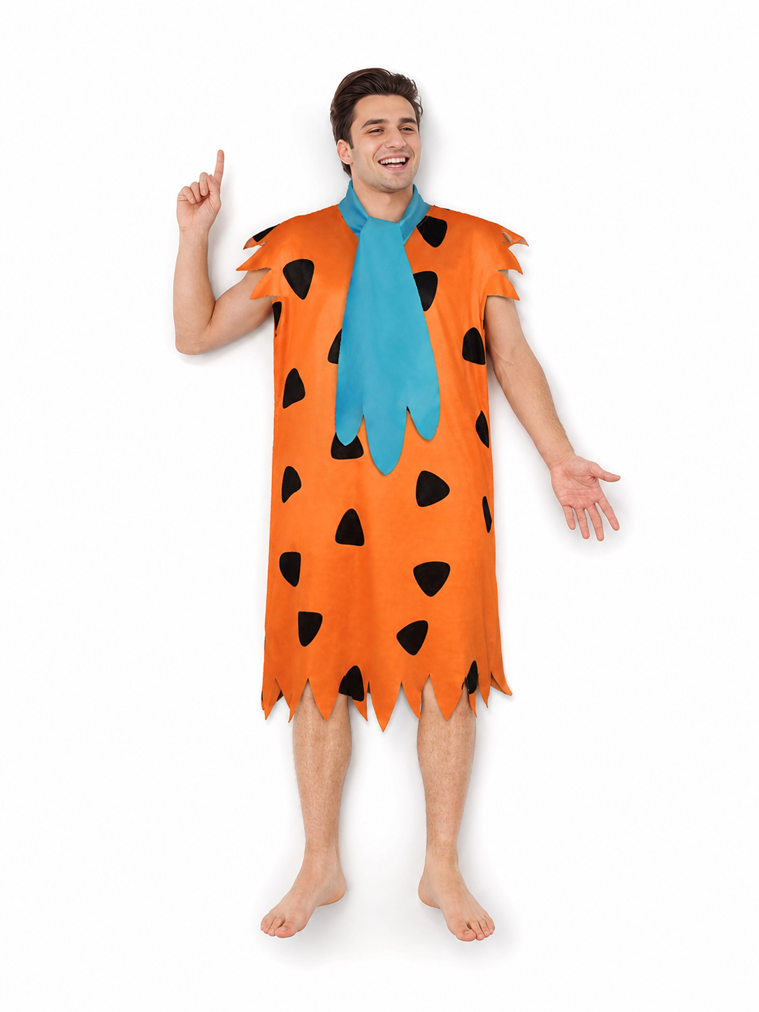 Orange Dress with Black Spots and Blue Accessory included items 3