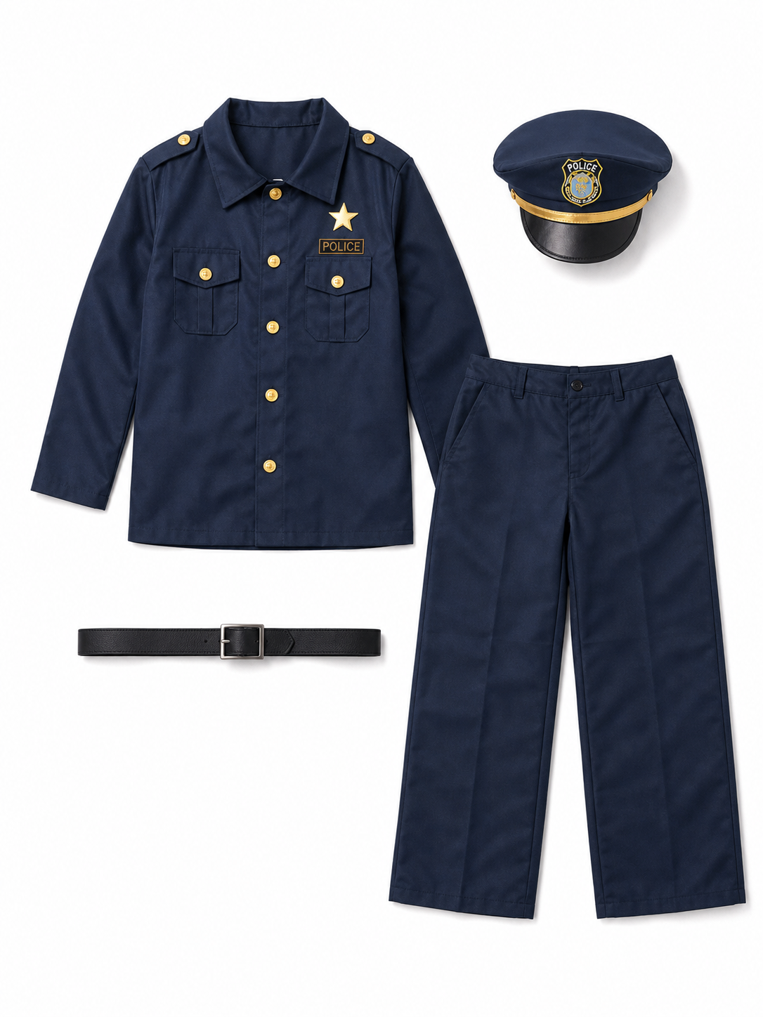 Kids' Police Costume for Cosplay and Parties
