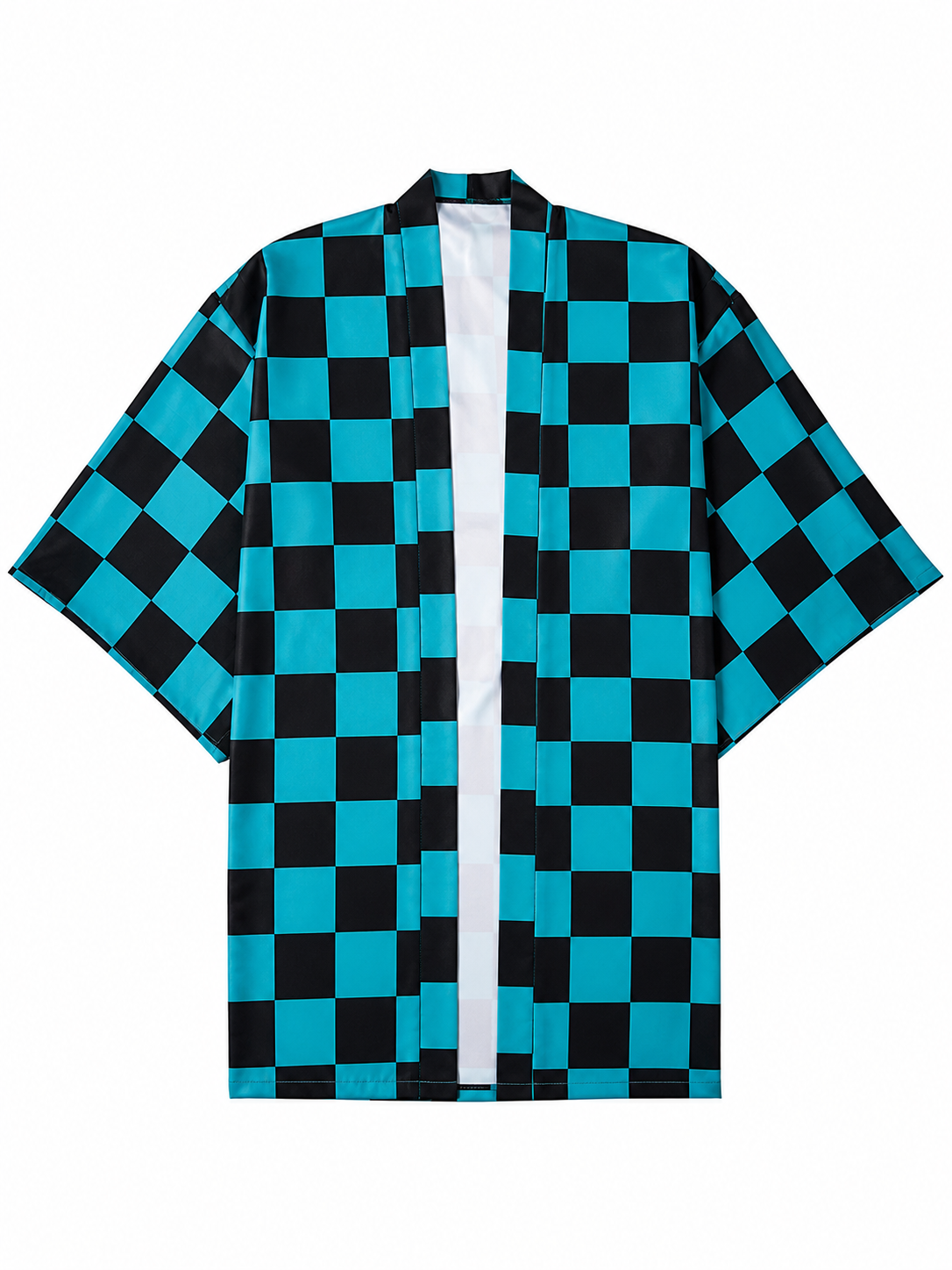 Tanjiro Checkered Cloak for Cosplay, Size M