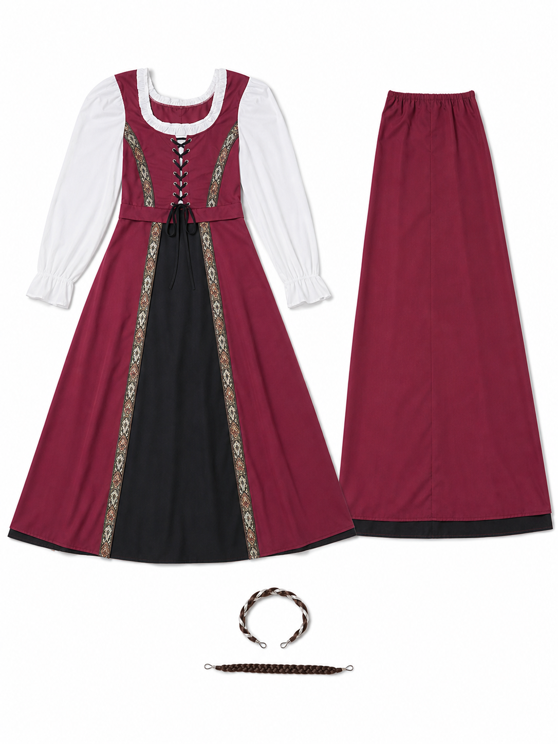Carnival Costume: Court Dress with Headdress